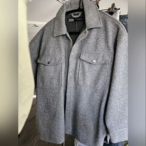 Zara Oversized Gray Shacket